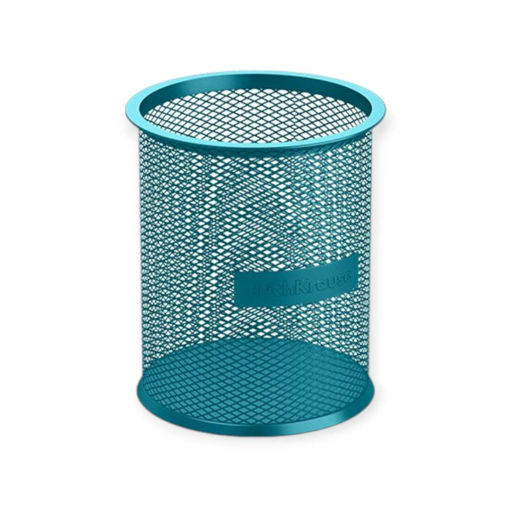 Picture of MESH REEF TURQUOISE PEN HOLDER ROUND